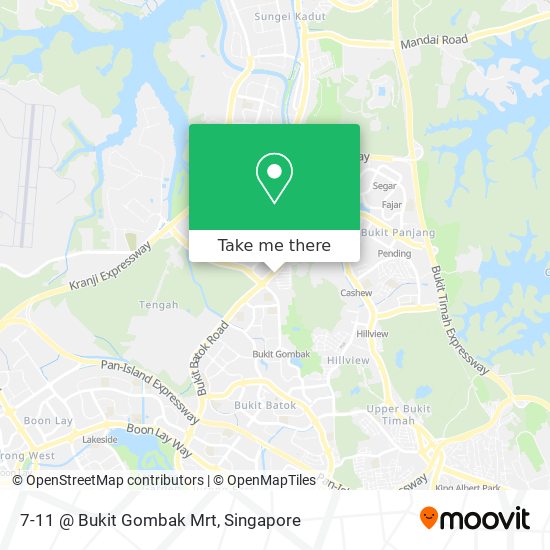 7-11 @ Bukit Gombak Mrt map