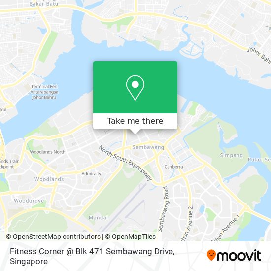 Fitness Corner @ Blk 471 Sembawang Drive map