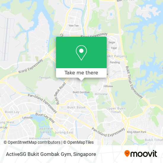 ActiveSG Bukit Gombak Gym map