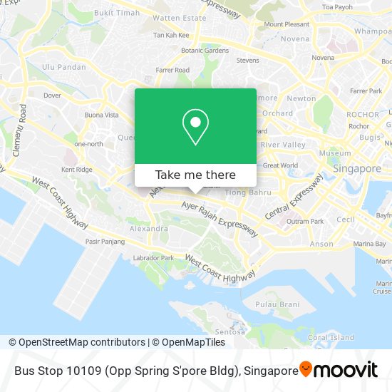 Bus Stop 10109 (Opp Spring S'pore Bldg)地图