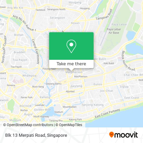 Blk 13 Merpati Road地图