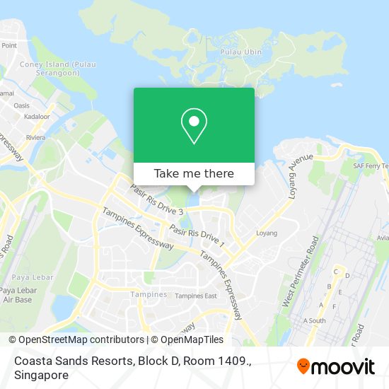 Coasta Sands Resorts, Block D, Room 1409.地图