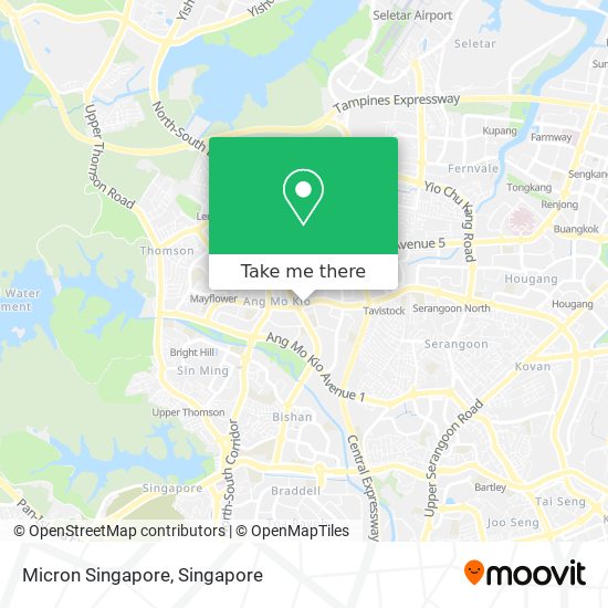 Micron Singapore map