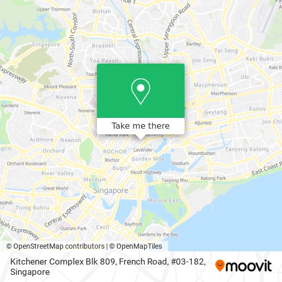 Kitchener Complex Blk 809, French Road, #03-182 map