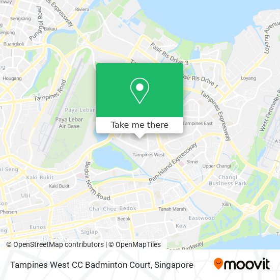 Tampines West CC Badminton Court地图