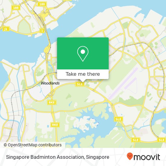 Singapore Badminton Association map