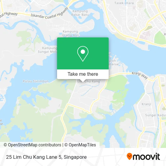 25 Lim Chu Kang Lane 5 map