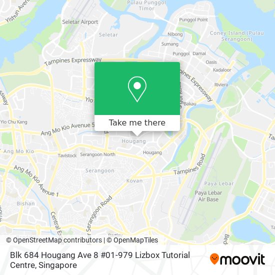 Blk 684 Hougang Ave 8 #01-979 Lizbox Tutorial Centre地图