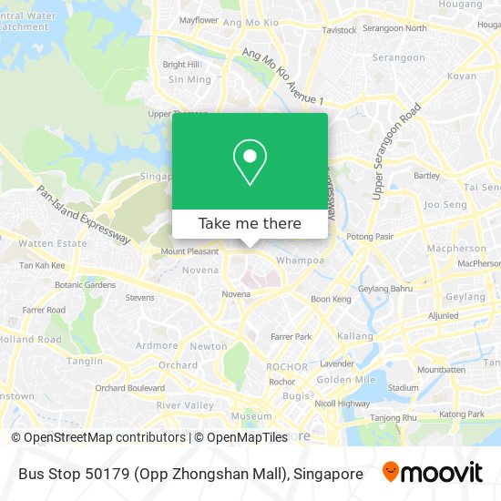 Bus Stop 50179 (Opp Zhongshan Mall) map