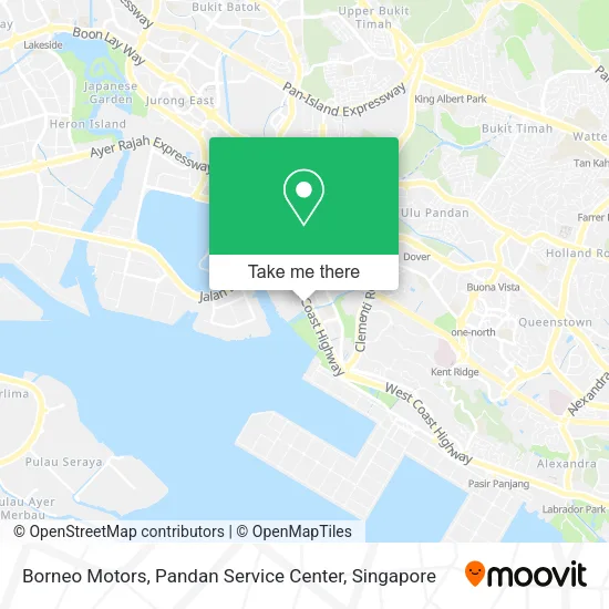 Borneo Motors, Pandan Service Center map