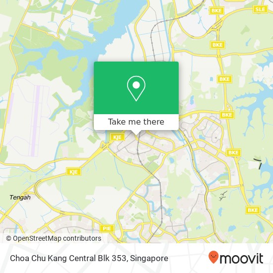 Choa Chu Kang Central Blk 353 map