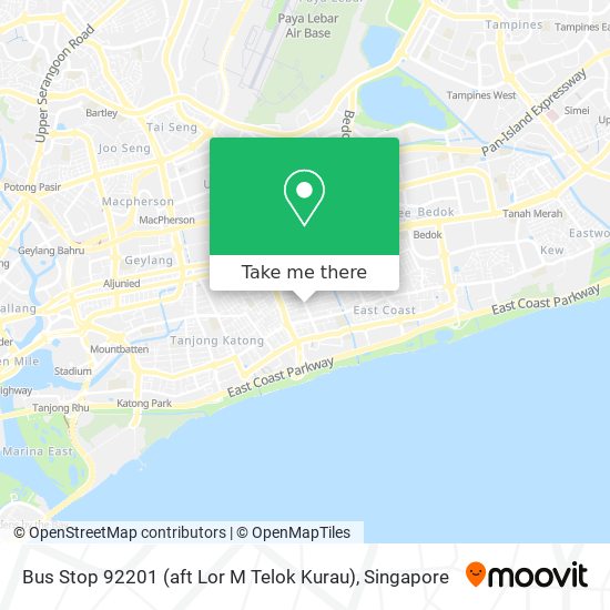 Bus Stop 92201 (aft Lor M Telok Kurau) map