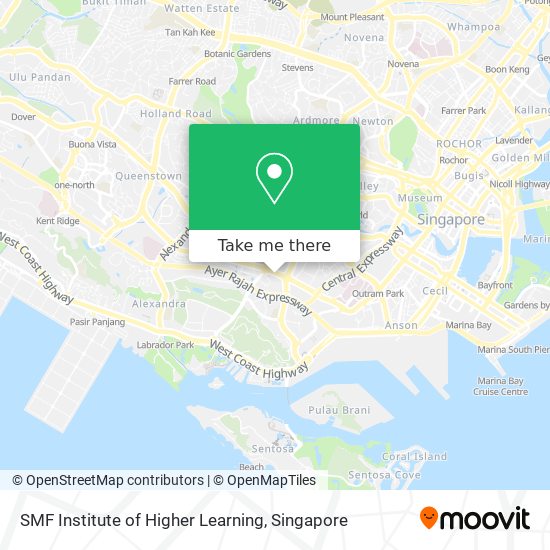 SMF Institute of Higher Learning map