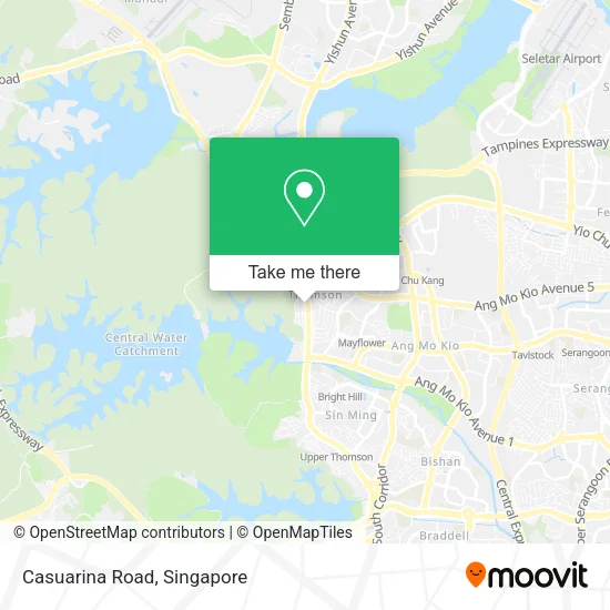 Casuarina Road map