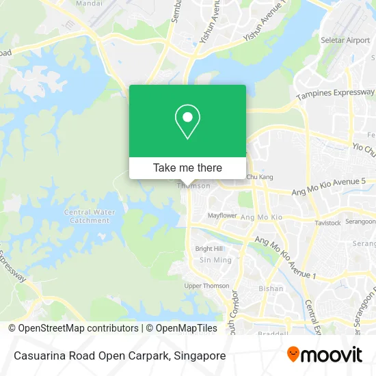 Casuarina Road Open Carpark map