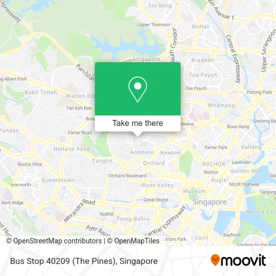 Bus Stop 40209 (The Pines)地图