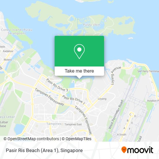 Pasir Ris Beach (Area 1) map
