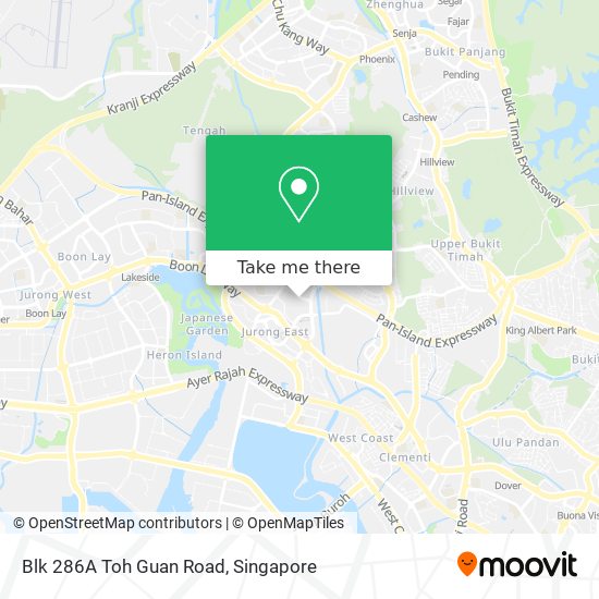 Blk 286A Toh Guan Road map