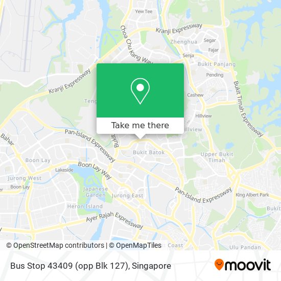 Bus Stop 43409 (opp Blk 127)地图