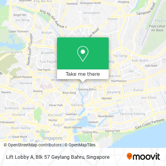 Lift Lobby A, Blk 57 Geylang Bahru map