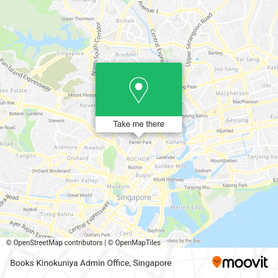 Books Kinokuniya Admin Office map