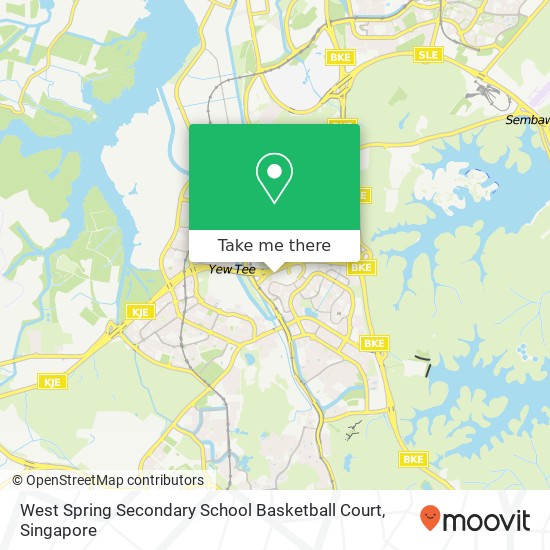 West Spring Secondary School Basketball Court map