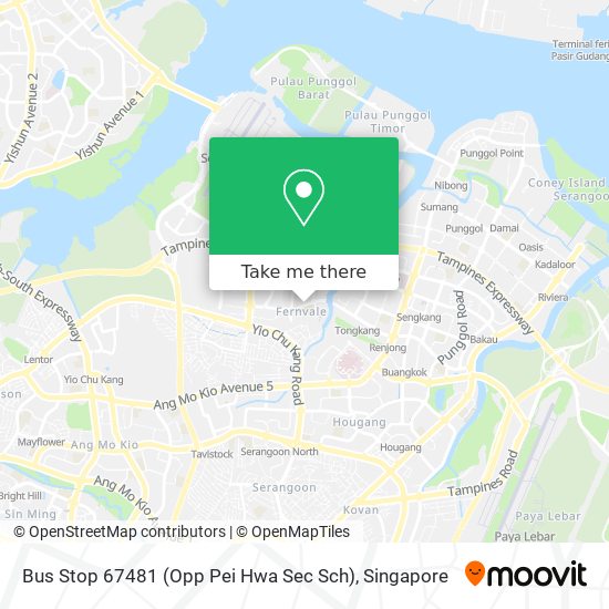 Bus Stop 67481 (Opp Pei Hwa Sec Sch) map