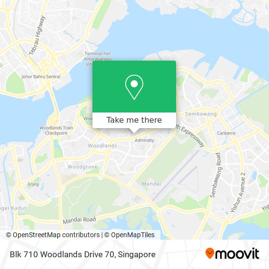 Blk 710 Woodlands Drive 70地图