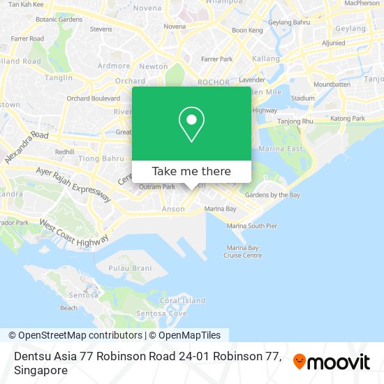 Dentsu Asia 77 Robinson Road 24-01 Robinson 77 map