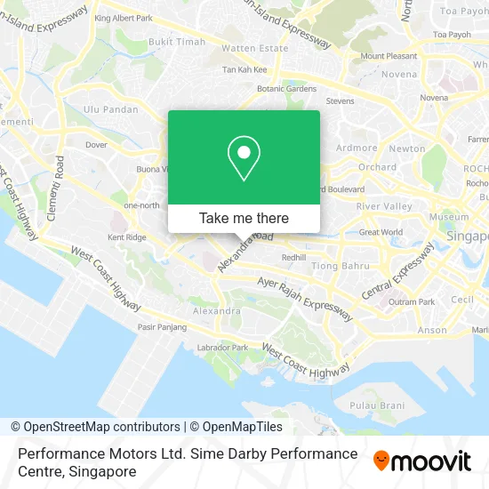 Performance Motors Ltd. Sime Darby Performance Centre map