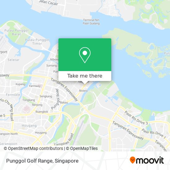 Punggol Golf Range map