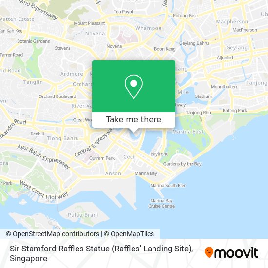 Sir Stamford Raffles Statue (Raffles' Landing Site) map