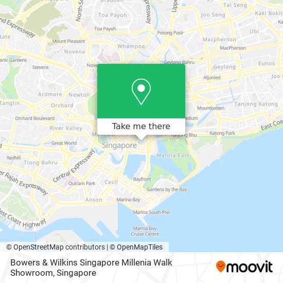 Bowers & Wilkins Singapore Millenia Walk Showroom map