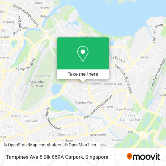 Tampines Ave 5 Blk 859A Carpark地图