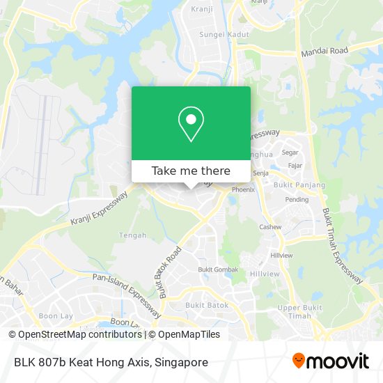 BLK 807b Keat Hong Axis map