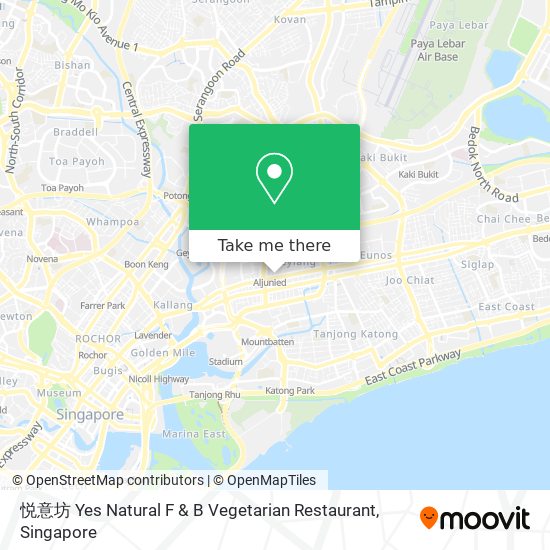 悦意坊 Yes Natural F & B Vegetarian Restaurant map