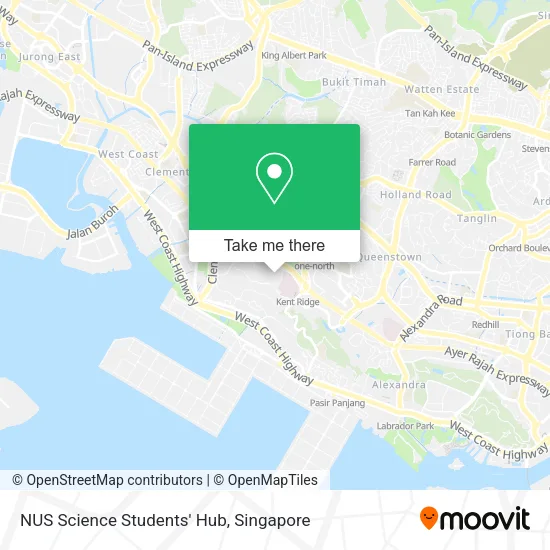 NUS Science Students' Hub map
