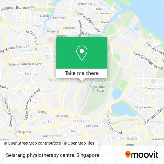 Selarang physiotherapy centre map