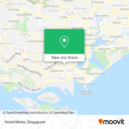 Hotel Mono map