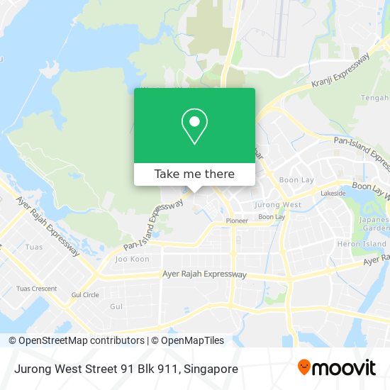Jurong West Street 91 Blk 911 map