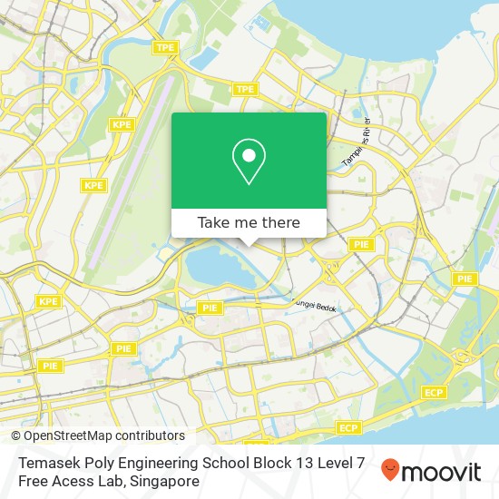 Temasek Poly Engineering School Block 13 Level 7 Free Acess Lab地图