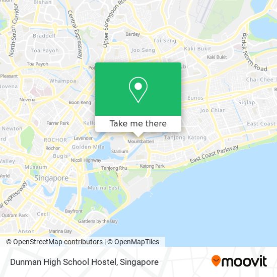 Dunman High School Hostel map