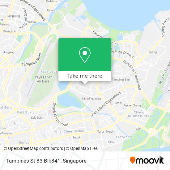 Tampines St 83 Blk841 map