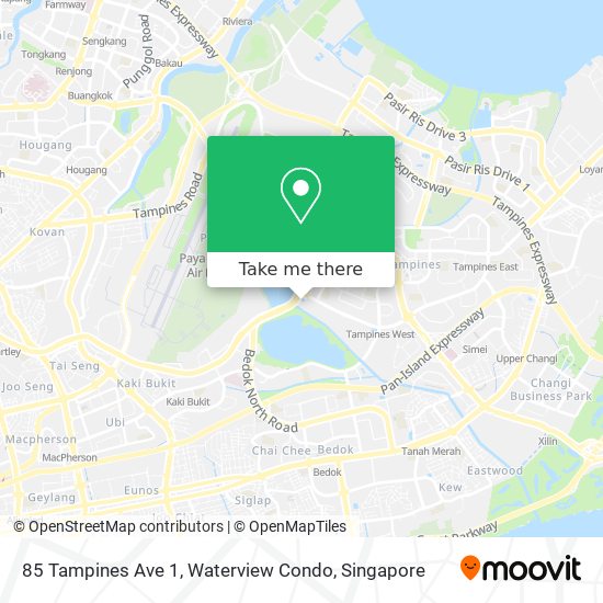 85 Tampines Ave 1, Waterview Condo map