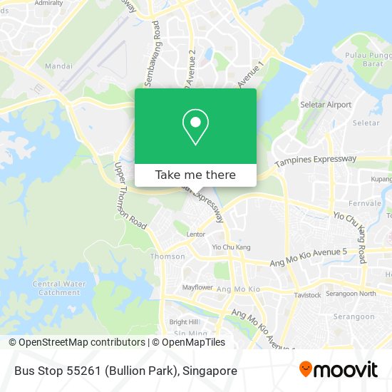 Bus Stop 55261 (Bullion Park) map