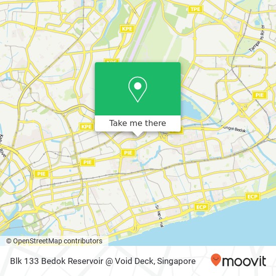 Blk 133 Bedok Reservoir @ Void Deck地图