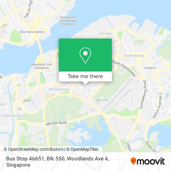 Bus Stop 46651, Blk 550, Woodlands Ave 4地图