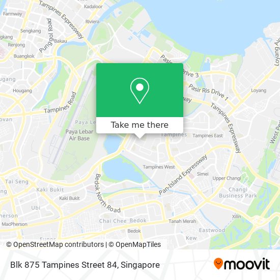 Blk 875 Tampines Street 84地图