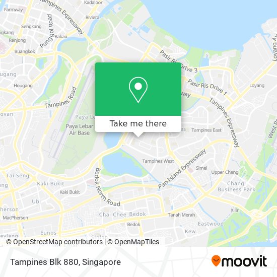 Tampines Blk 880地图