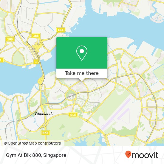 Gym At Blk 880 map